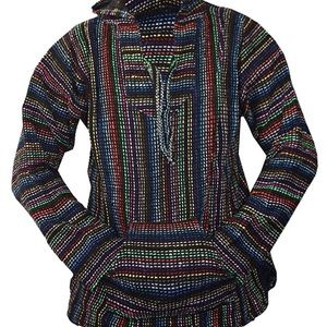 Baja joe Mexican Hippie Hoodie rug pullover